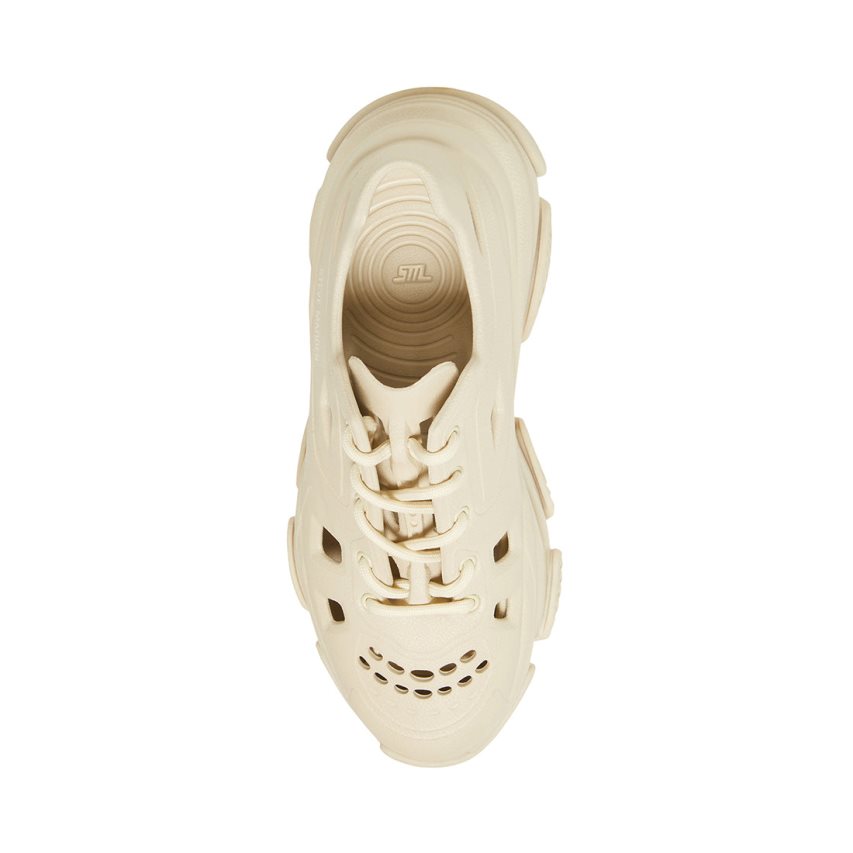 Beige Steve Madden Possessive Marble Women's Sneakers | PH 1369JPX